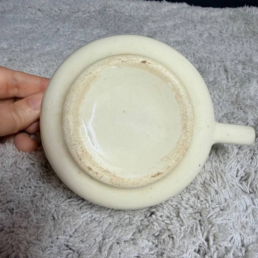 SCIO‎ Potteries Fascination Gold Oval Loops Creamer MCM Retro Atomic